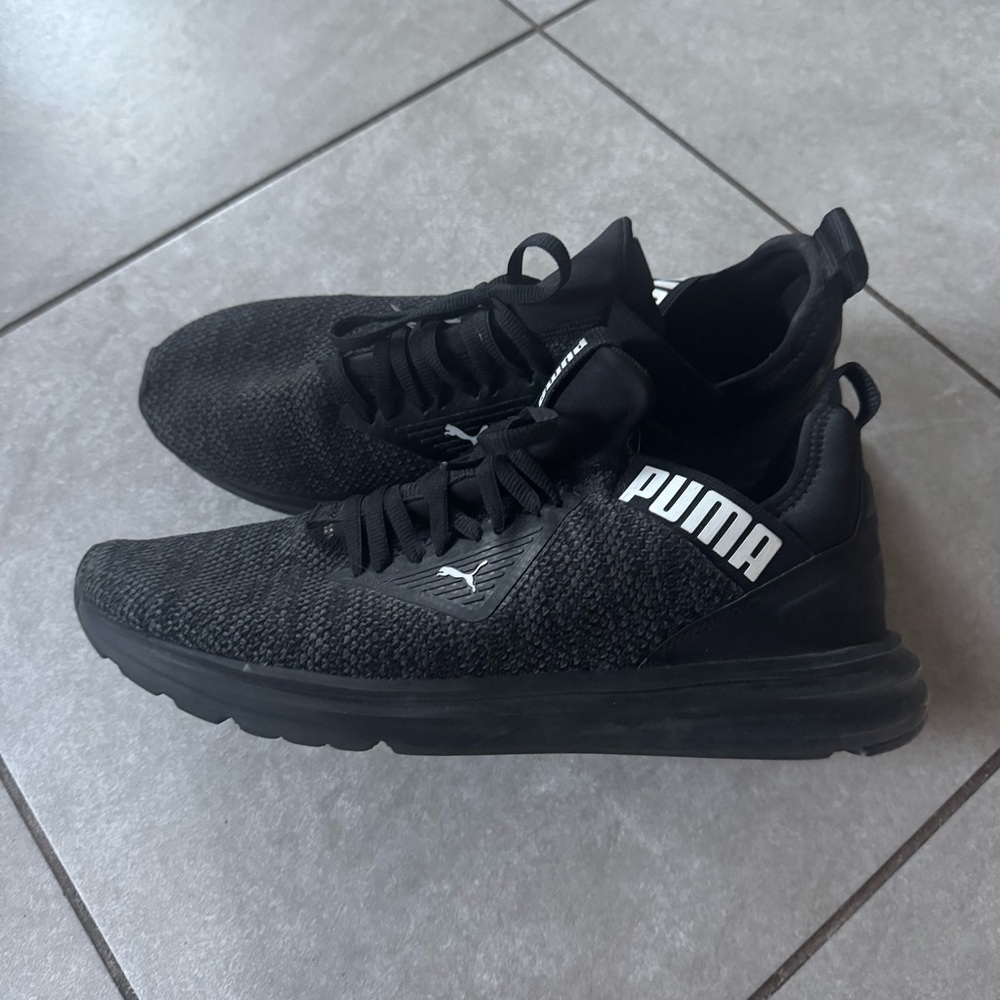 Puma Men's Enzo Beta Black Athletic Shoes